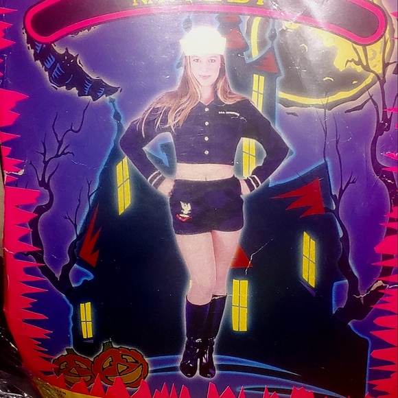 Navy Lady & Hat Sailor Marine Halloween Costume California Costume Teen One Size